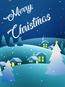 Merry Christmas Winter Village