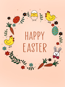 Happy Easter Greeting Card