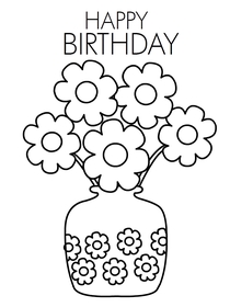 Happy Birthday Flower Bouquet