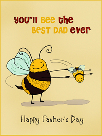 Bee the Best Dad Father's Day Card