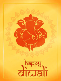 Happy Diwali Ganesha Greeting Card