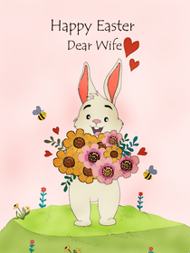 Happy Easter Dear Wife Card