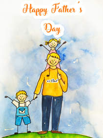 Happy Father's Day Family Card