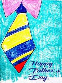 Striped Tie Father's Day Card