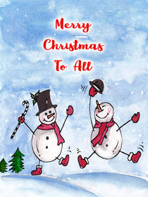 Merry Christmas To All Snowmen