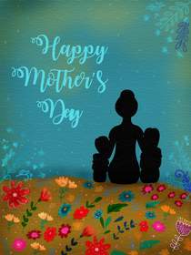 Happy Mother's Day Silhouette Card
