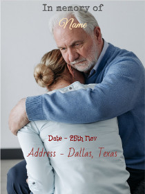 In Memory Of Memorial Card