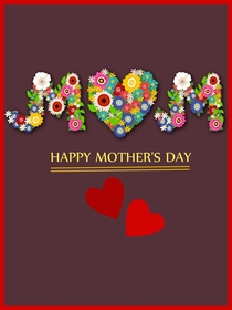 Colorful Flowers Mother's Day Card