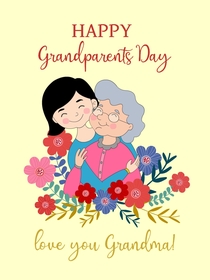 Happy Grandparents Day Greeting Card