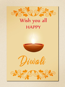 Happy Diwali Greeting Card