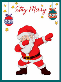 Stay Merry Christmas Santa Card