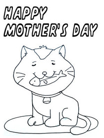 Happy Mother's Day Cat Card