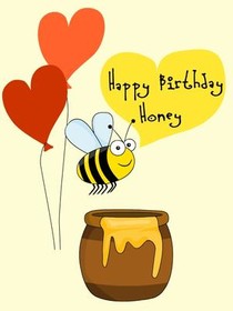 Happy Birthday Honey Bee Card