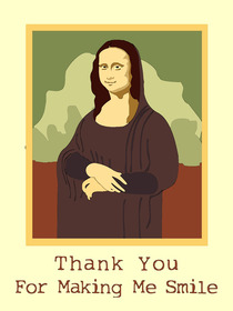 Mona Lisa Thank You Smile