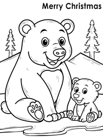 Merry Christmas Bear Family