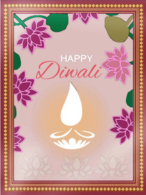 Happy Diwali Greeting Card