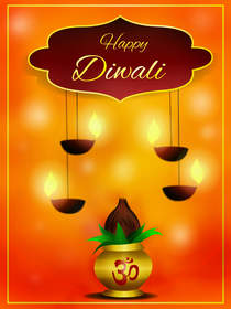 Happy Diwali Greeting Card