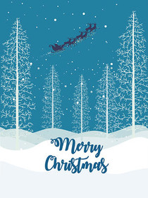 Winter Forest Christmas Card