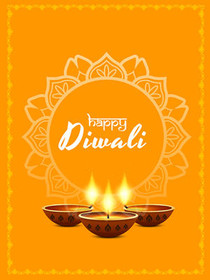 Happy Diwali Greeting Card