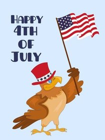 Happy 4th of July Eagle Card