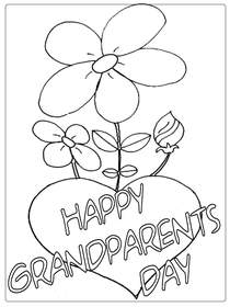 Happy Grandparents Day Floral Card