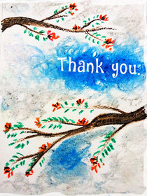 Watercolor Thank You Card