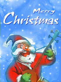 Merry Christmas Santa Greeting Card