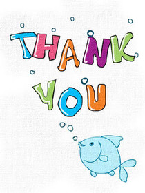 Thank You with Cute Fish