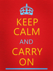 Keep Calm and Carry On Red