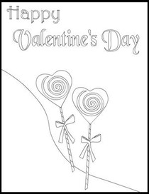 Happy Valentine's Day Lollipop Card