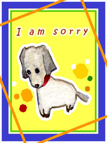 I am Sorry Cute Dog Card