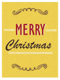 Merry Christmas Gold Card