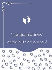Baby Boy Congratulations Card
