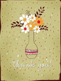 Thank You Flower Vase Card