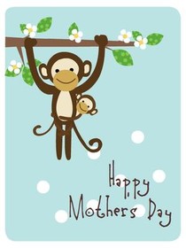 Happy Mother's Day Monkey Card