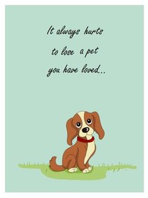 Pet Loss Sympathy Card