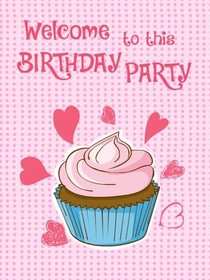 Welcome to the Birthday Party Card