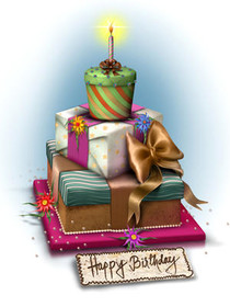 Stacked Presents Birthday Cake