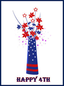 Happy 4th of July Fireworks Card