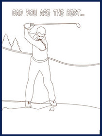 Golf Champion Best Wishes Card