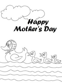 Happy Mother's Day Duck Family