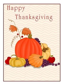Happy Thanksgiving Harvest Card