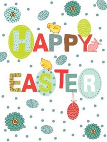 Happy Easter Colorful Egg Design