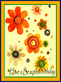 Beautiful Birthday Flowers Card