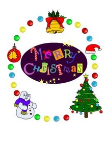 Merry Christmas Festive Circle