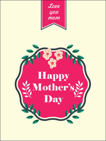 Happy Mother's Day Floral Greeting Card
