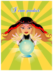 Fortune Teller Prediction Card