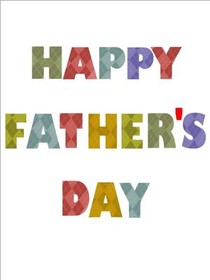 Happy Father's Day Colorful