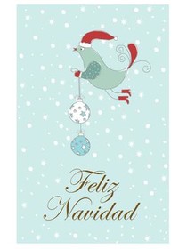 Feliz Navidad Bird Christmas Card