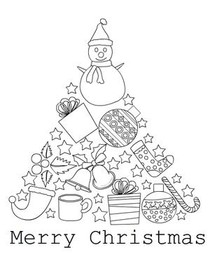 Christmas Tree Snowman Holiday Greeting
